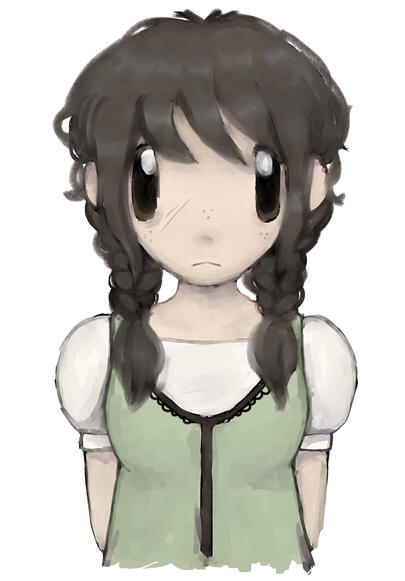 simply painted halfbody